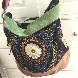 Brand New Lucky Brand embroidered purse